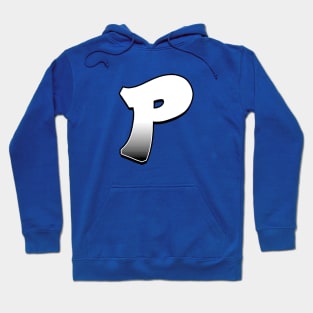 Letter P - White / Grey fade Hoodie